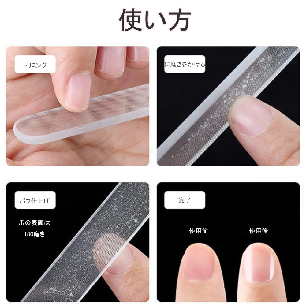 Renjzle Glass File Set for Glass and Gate Plastic Model Tool Includes Plastic Case and Brush for Finishing Figures and Plastic Models 5-Piece