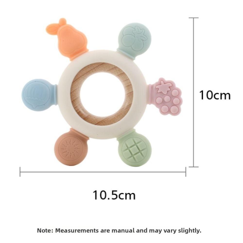 Fruits Shape Baby Teether Silicone Teething Ring New Baby Teething Toys  Newborn Accessories