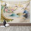Peacock Tapestry Animal Feathers Vibrant Colors Birds Tapestry Summer Garden Wall Hanging Art for Bedroom Living Room Dorm Decor