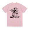 Camiseta Hip Hop Vintage Harajuku Death Grips Algodón Hombre Mujer Tops Nueva Camiseta Camiseta Tejido de Algodón Suave Versátil para Looks Diarios
