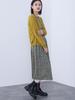 Knit Basic Crew Neck Cardigan MUSTARD ONE SIZE [Beams Heart] L/S Women's