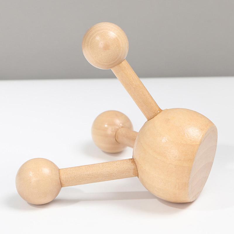 1 Pcs Neck Back 3/4-Leg Massage Roller Wooden Head Scalp Massager Octopus Claws Relax Spa Tools For Hair Growth Stress Relief