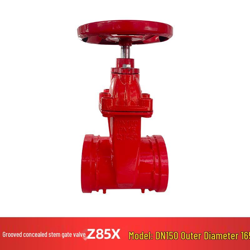 Z85X Groove Hidden Stem Gate Valve: Manual Ductile Iron Gate Valve with Exposed Stem and Firefighting Elastic Seat Seal.