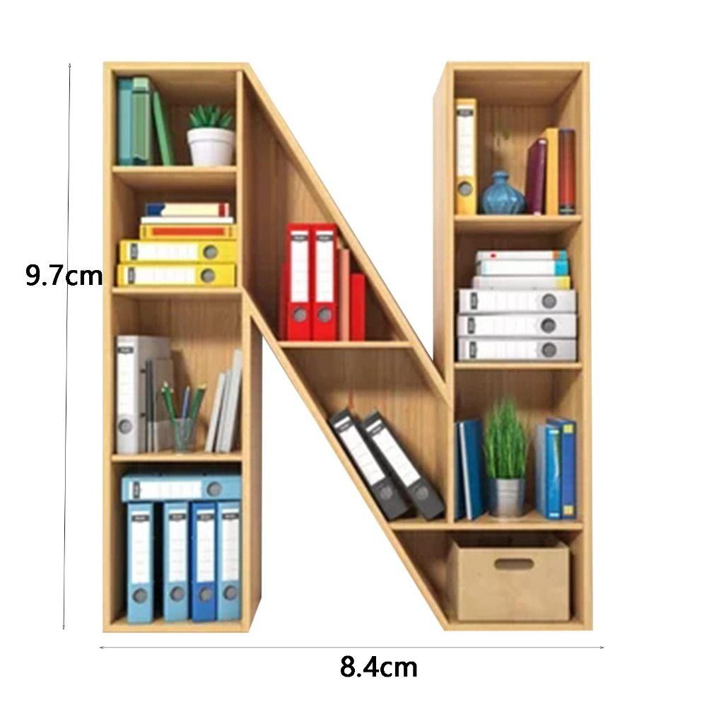 Personalized 26 Letter Bookshelf Pendant Acrylic Hanging Ornament Christmas Tree Decoration  Couple