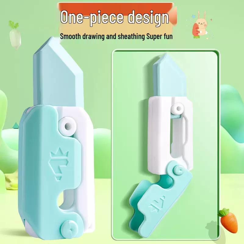 Mini Luminous Push-Pull Elephant Eraser for Students – No-Crumbs, Creative Radish Knife Style Eraser