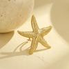 Multipurpose Ocean Themed Starfish Adjustable Rings Jewelry Accessory for Nature Loving Women and Beach Enthusiasts