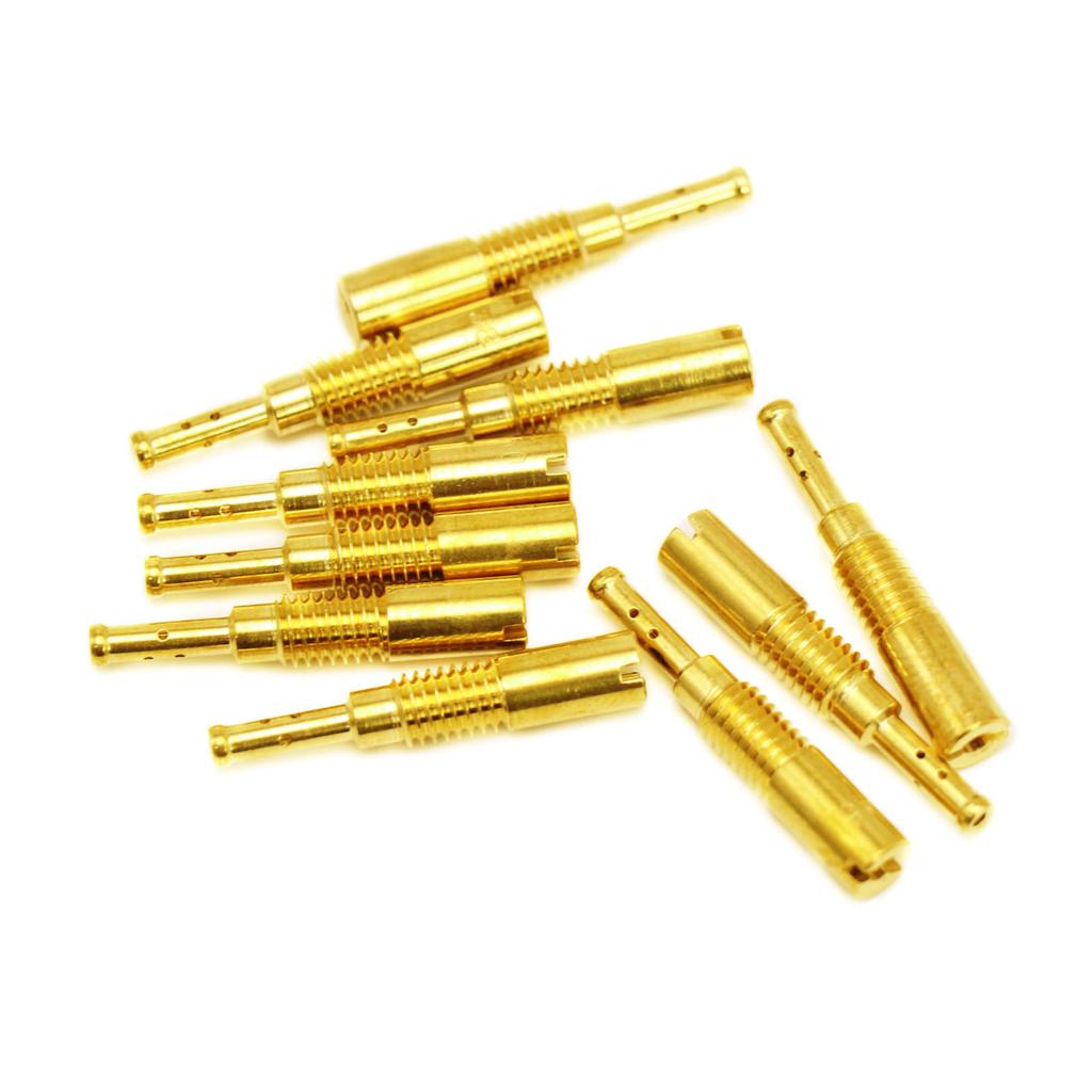 ZSDTRP 20pcs Keihin 99101-116 N424-74C Carburetor Main Jet Pilot Jet Slow Idle Jet Set for GY6 PZ19 50cc 80cc 100cc PB16/18/20