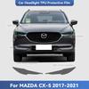 For MAZDA CX-5 CX5 2017- TPU Headlight Anti-Scratch Smoke Black Transparent Modification Color Changing Protective Film