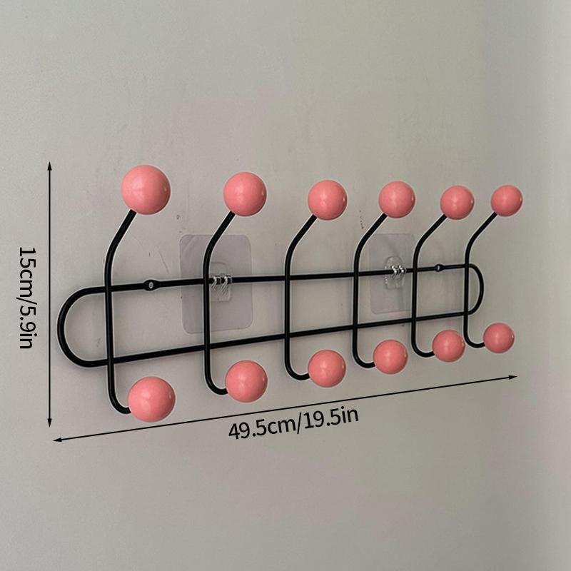Key Storage Hook Multi-functional Hook Coat Living Room Bedroom Storage Hooks Wall Non-marking Decoration Accessories