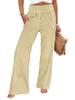 2026 European & American Women's Striped High-Waist Loose Fit Straight-Leg Trousers