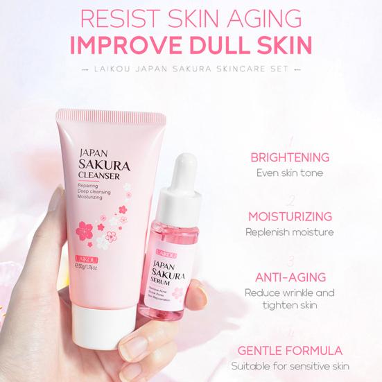 

4 шт./компл. комплект для ухода за лицом, подтягивающий кожу, увлажняющий экстракт цветов, удобный крем для восстановления эластичности, очищающее средство для глаз для девочек