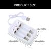 Efficient 3 Slot Charger Adapter Battery Charging Dock Station for AA/3A Rechargeable Batteries with Enhanceing Safety
