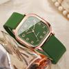 Women Square Watches Casual Silicone Strap Quartz Watch for Girls Clock