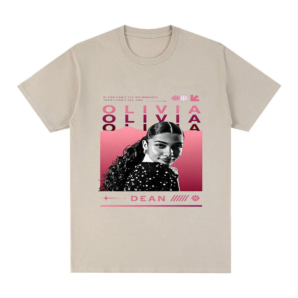 Olivia Dean 100% Cotton T-shirt Classic Graphic Print Tees Women and Men Casual Soft Streetwear Fashion O-neck Adult Tops Summer
