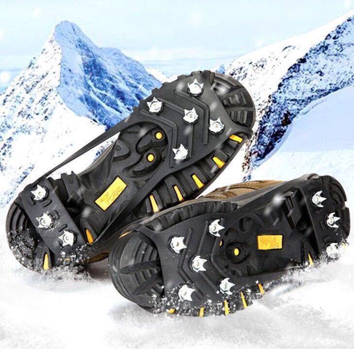 8-Tooth Non-Slip Ice Cleats for Shoes - Anti-Fall, Portable Winter Traction for Kids and Elderly