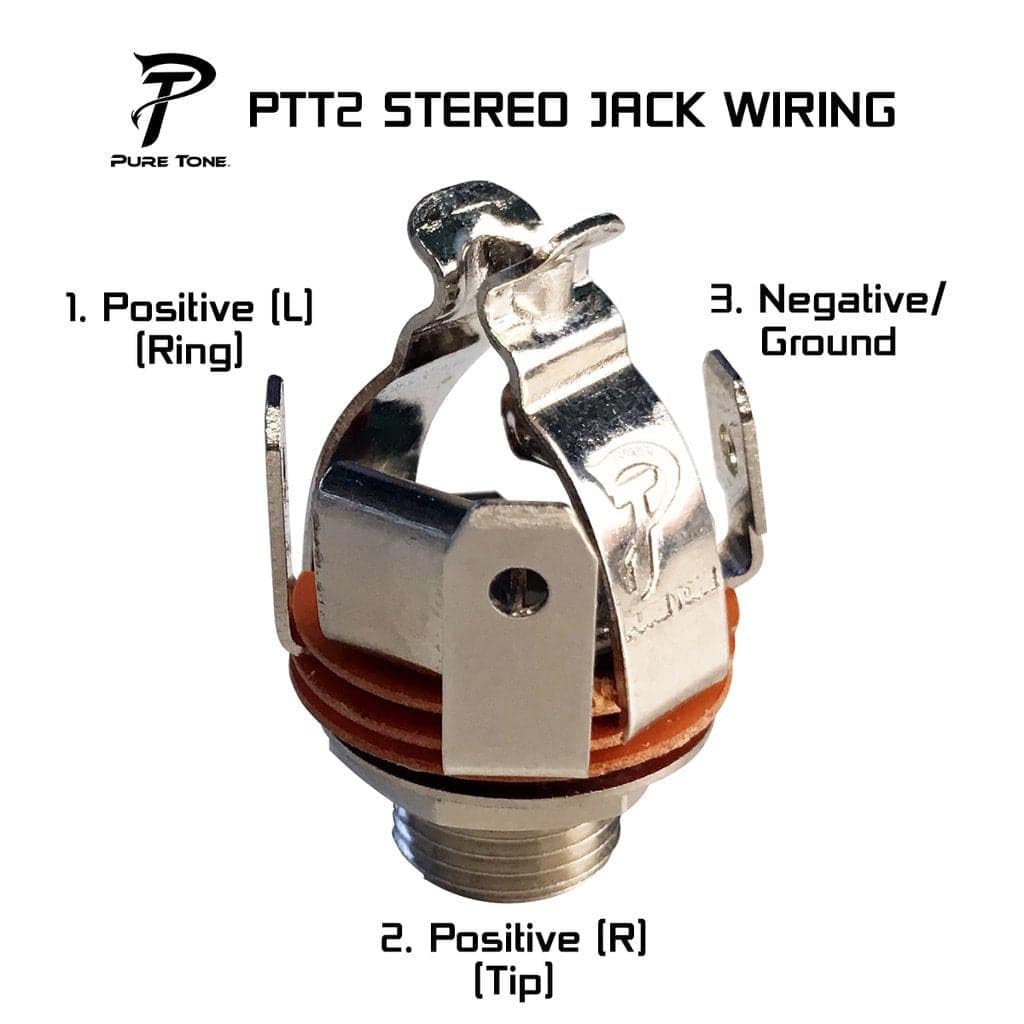 PURE TONE Open Jack Inch Size Stereo Nickel PTT2