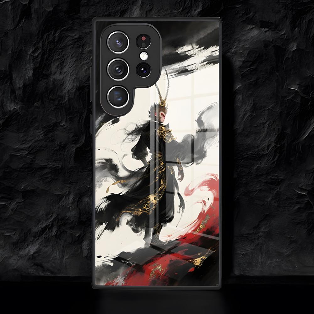 Cool Monkey King Phone Case For Samsung S26 S25 Edge Ultra 24 23 22 21 Ultra Plus Fe A55 56 15 4G 5GGlass Cover