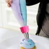 5Pcs Dual-color Tube Converter Tip Cream Bag Nozzles Fondant Cake Cupcake Decor