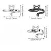 1PC Geometric Cat Ring Knitted Yarn Top Needle Crochet Hook Adjustable Knitted Crochet Hook Thread Loop Sewing Supplies