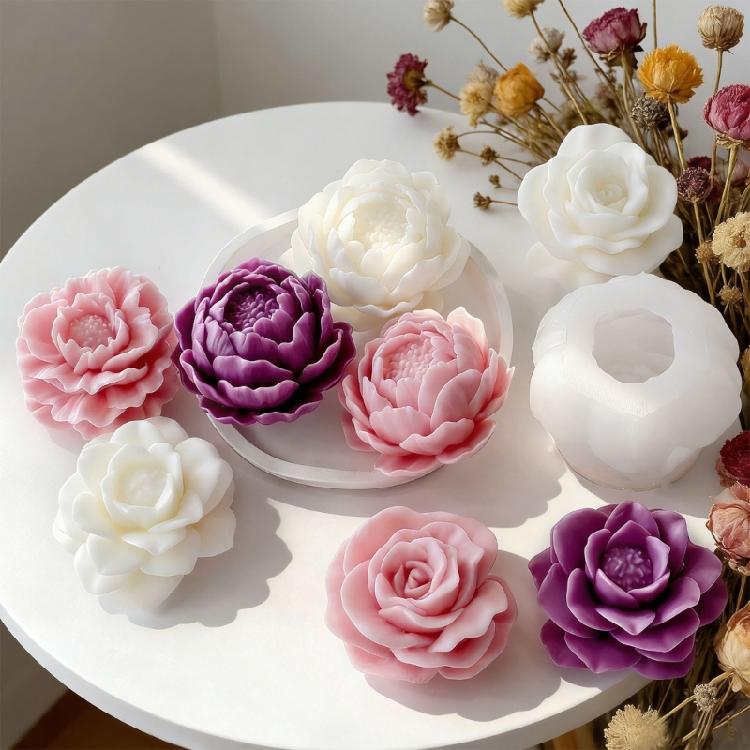 Pack of 4 Beginner Friendly Silicone Mould For Crystals Flower Decorations Crafting Home