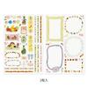 Midori Log My 2 82675006 Stickers, "Yuru Life" Design, Sheets,