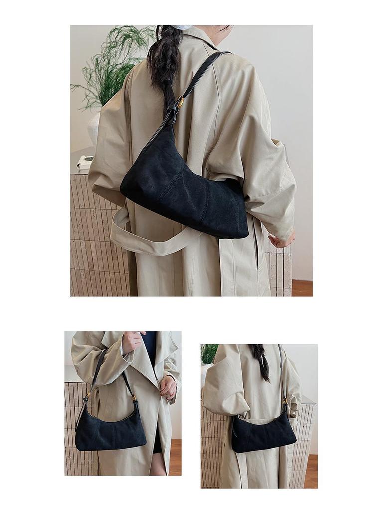 Französischer Chic Damen Herbst Schultertasche mit großem Fassungsvermögen