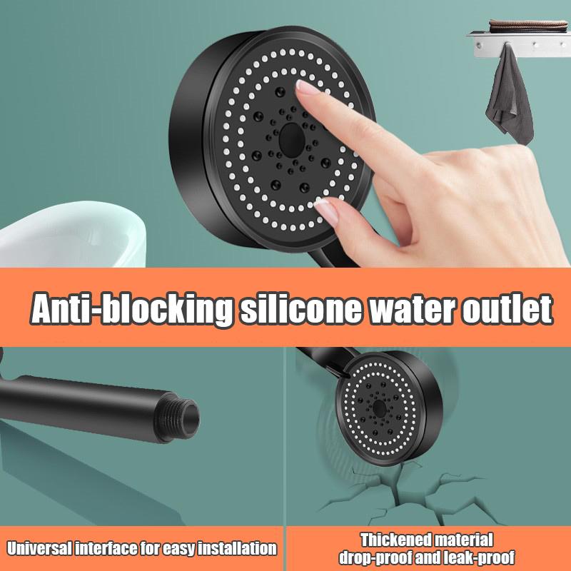 Shower Head Water 5mode Shower Water Saving Spray Nozzle Adjustable High Pressure Head Of A Shower Hygienic Bathroom Accessories