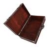 Retro Suitcase Synthetic Wood Multifunctional Vintage Decorative Storage Box for Storing Jewelry Tickets for Photography Props