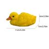 1 Pair Crafts Resin Floating Ducks Statue Modern Simulated Small Figurine Cute Yellow Animal Swimming Sculpture Lawn