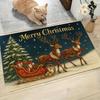 1Pcs Anti Fatigue Kitchen Rugs Christmas Snowy Trees Print Waterproof Non-Slip Thick Cushioned Kitchen Mat Heavy Duty Comfort Standing Mat for Kitchen