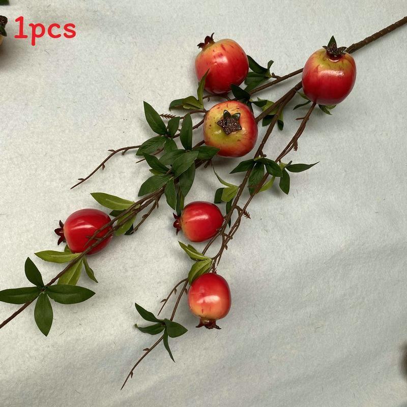 

Faux Pomegranate Tree For Interior Design And Photography Accessory Decoration красный