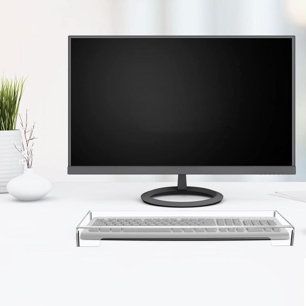 Homoyoyo Acrylic Computer Keyboard Cover, Universal Dustproof, Waterproof Cat-Proof Protector Mechanical Keyboard Dust Cover PC Protector for