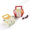 12pcs Simple Hand-held Packaging Box, Colorful Biscuit Candy Box