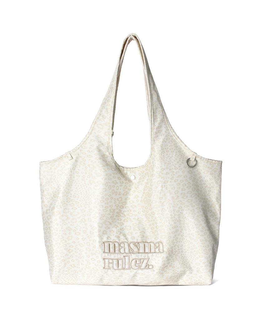 Masmarulez Loose Fit Big Shoulder Bag_Wrinkle Leopard Beige