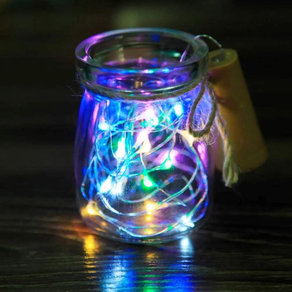 Solar Power Wine Bottle Lights LED Waterproof String Light Outdoor Fairy Garland Lights Christmas Wedding Bar Hotel Decoration