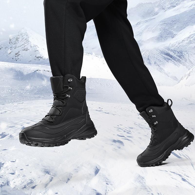 39-48 Winter Herren Übergröße Winter Plus Samt Verdickung Warme Schnee Baumwollschuhe Schneestiefel