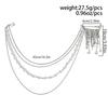 Personalized Chic Style Imitation Pearl Chain Tassel Brooches for Women Fashion Light Luxury Pearl Bead Brooch Suit Pin Accessor
