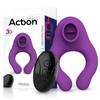 Fenda Vibrating Ring with Tongue Stimulator and Remote Control 3 Magnetic USB Motors