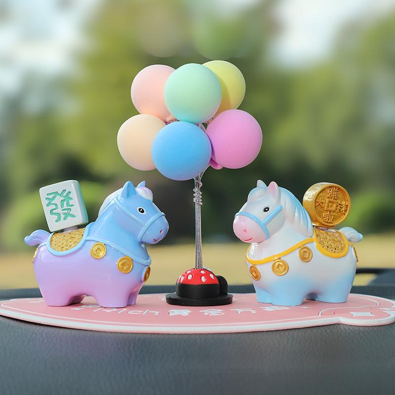 Little Pony Fufu Resin Figurine - Creative Car Console Decoration