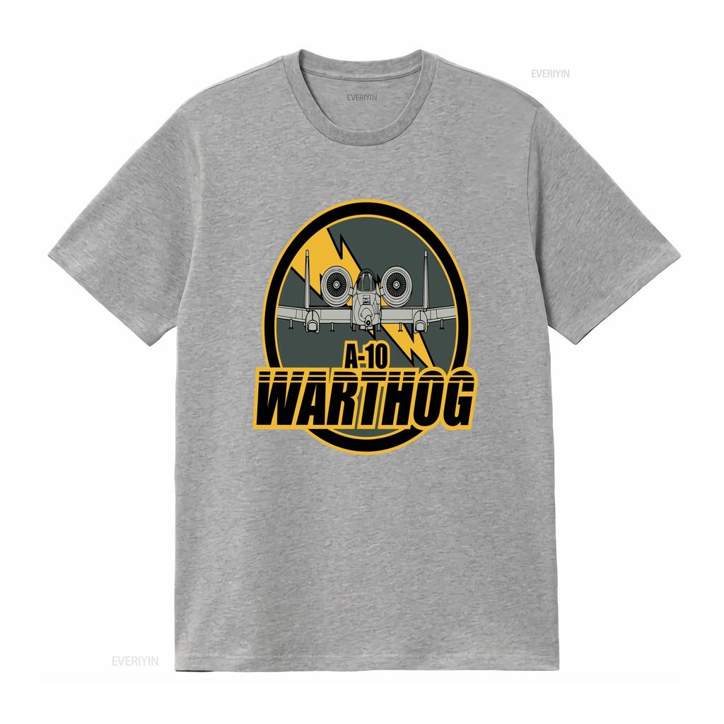 A 10 Warthog T Shirt Military Aircraft Design For Aviation Enthusiasts Vintage Washed Stretched Casual Designer Clothes Stylish