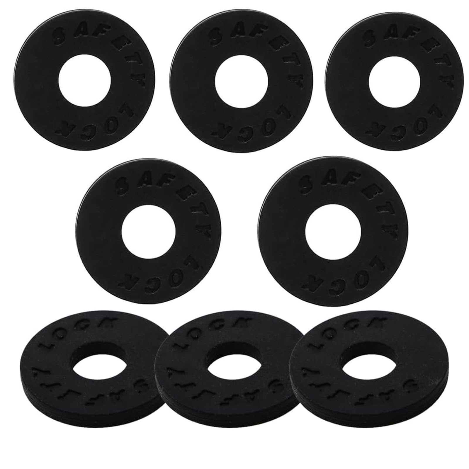 HUIKKJP Набор силиконовых гитарных ремней с черными фиксаторами, 8 держателей, противоскользящий для бас-гитары,