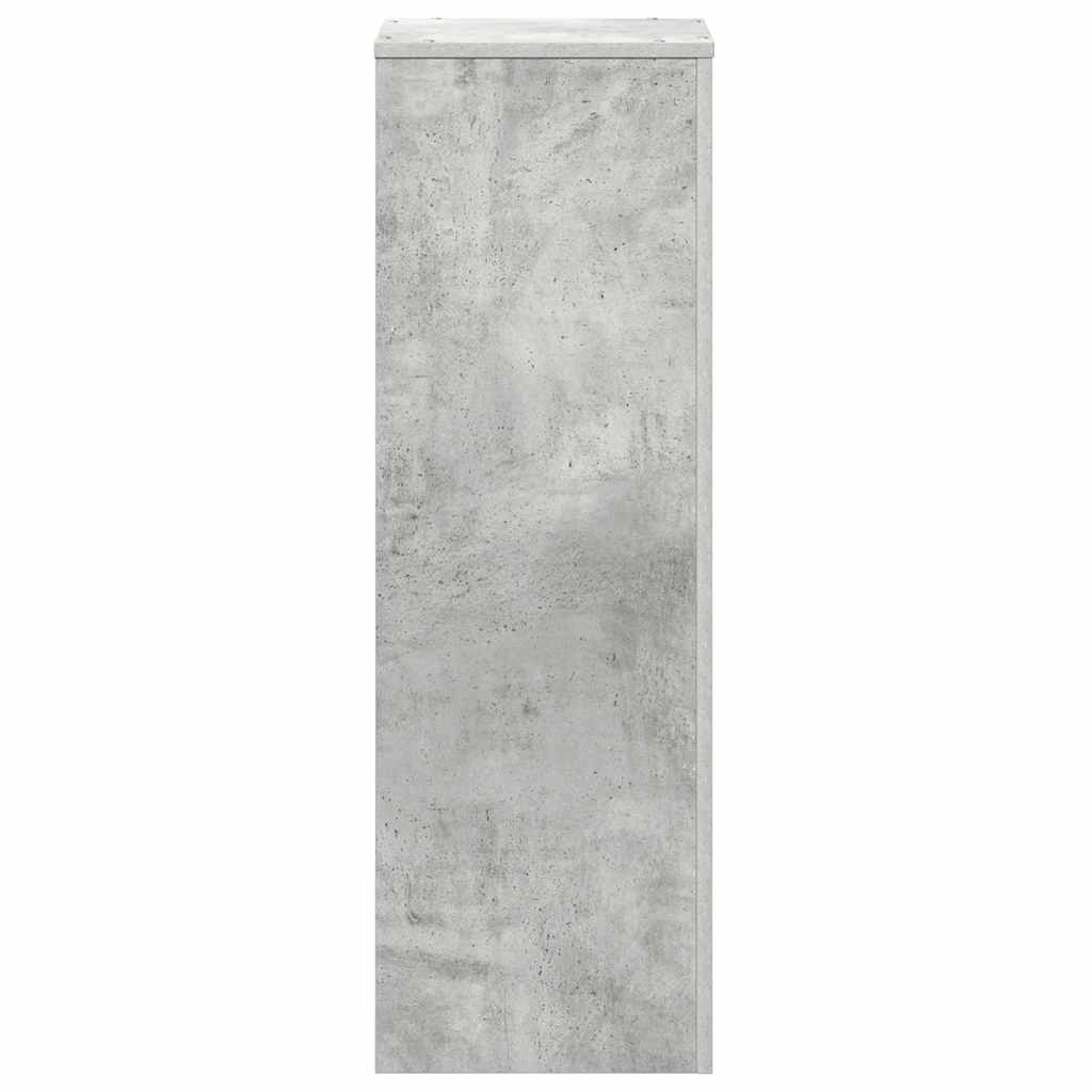 Plant Stand Concrete Grey 33 x 33 x 100 cm Engineered Wood