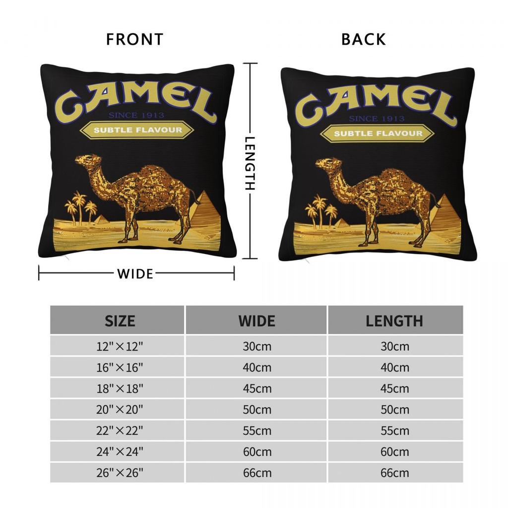 Federa Quadrata per Cuscino Camel Cigarettes Copricuscino Federa per Cuscino Copricuscino da Lancio per Casa Camera da Letto Auto