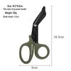 Stainless Steel Outdoor EDC Military-Grade Scissors: Bent Tip, Medical, Bandage, Tape & Cloth Cutting