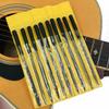 Kit Lima per Liutaio Lima per Levigatura Chitarra Manutenzione Lima per Scanalatura Capotasto Chitarra Lime per Dressing Tasti Riparazione Chitarra Strumento per Liutaio