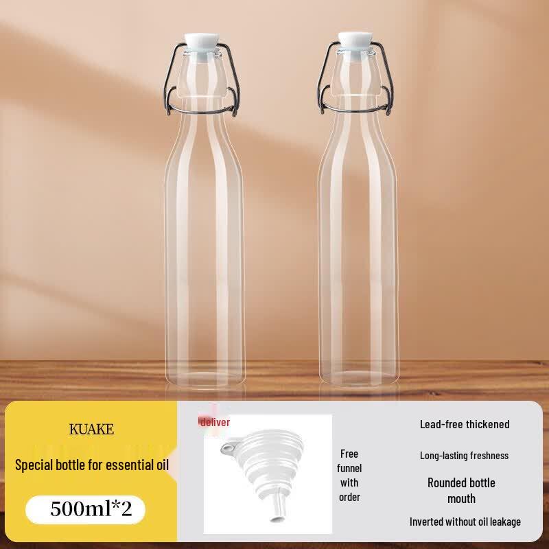 Qiewei Food-Grade Glass Sesame Oil Dispenser Bottle