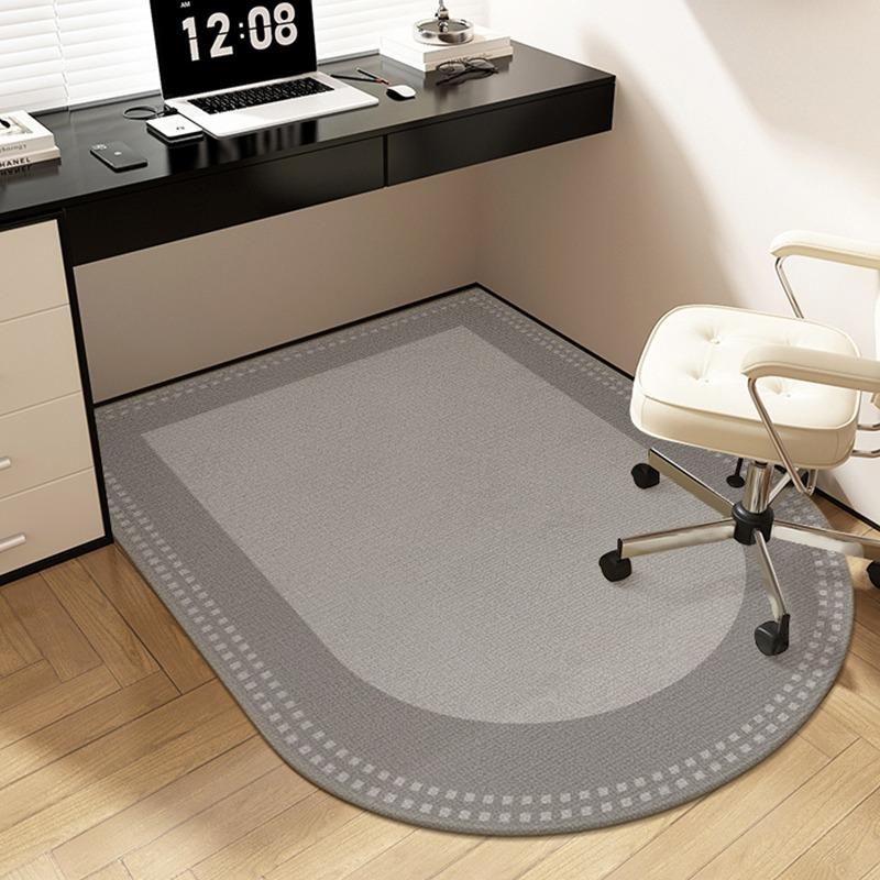 

Computer Chair Floor Mat Study Desk Swivel Chairs Carpet Bedroom Pulley Anti-scratch Wear-resistant Foot Mats Arched Rug Tapis 50x80cm