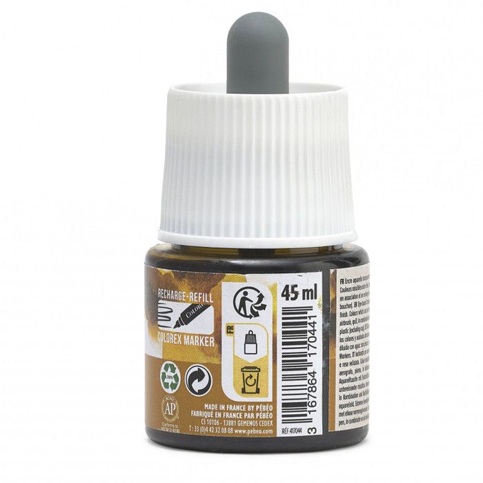 Encre Aquarelle - Pébéo - Colorex - 45 ml - Couleur Fauve - Mixte