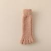 Women's Plush Coral Fleece Five-Toe Maternity Socks for Autumn & Winter