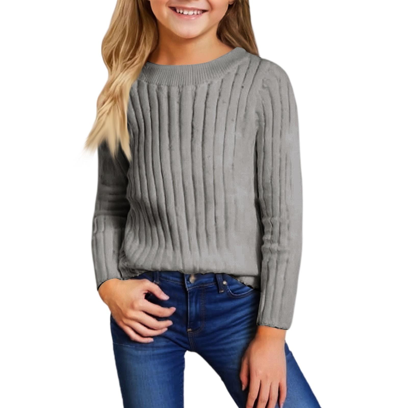 

Children s Fashion Casual Round Neck Sweater Knitted Bottoming Top 90